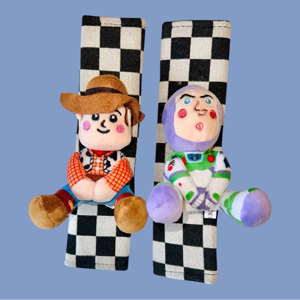 NIB Toy Story Car Seatbelt Cover Set